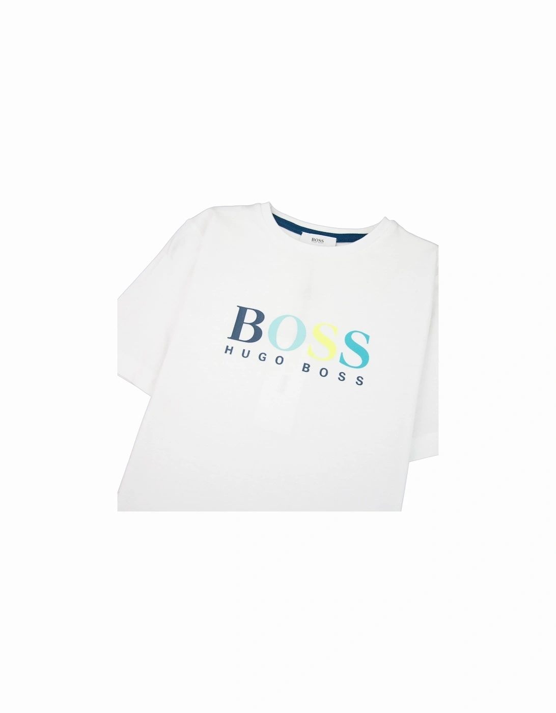 Kids Chest Multi Logo T-shirt White