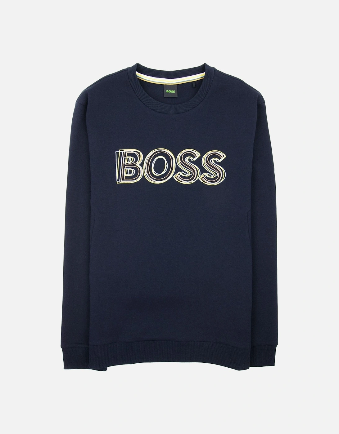 Salbo 1 Embroidered Layered Logo Sweatshirt Dark Navy 402, 4 of 3