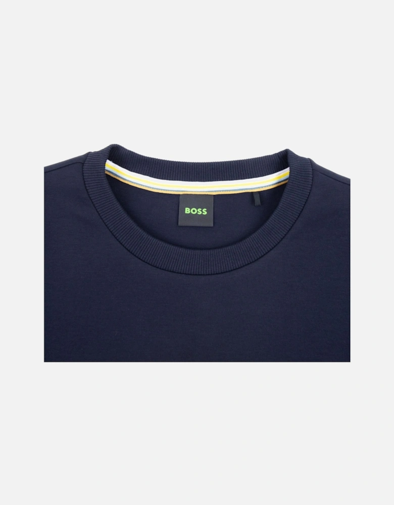 Salbo 1 Embroidered Layered Logo Sweatshirt Dark Navy 402