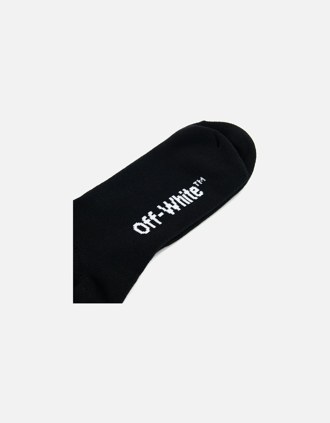 Off White Diagonals Mid Socks Black/White