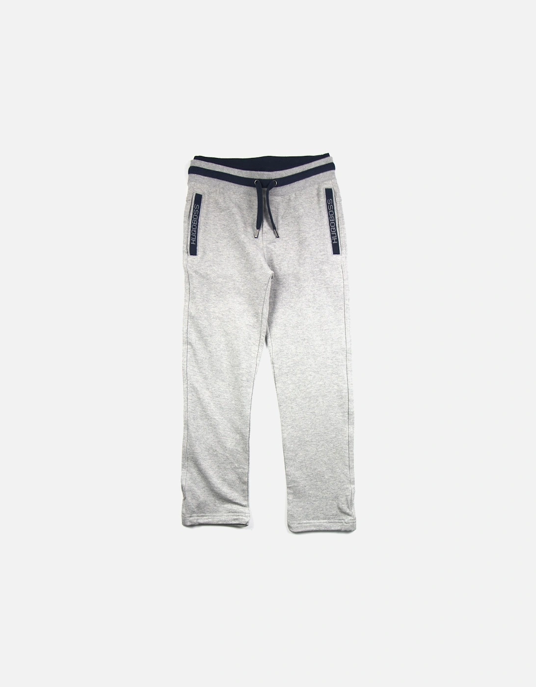 Kids Side Pocket Logo Track Bottoms Grey, 3 of 2