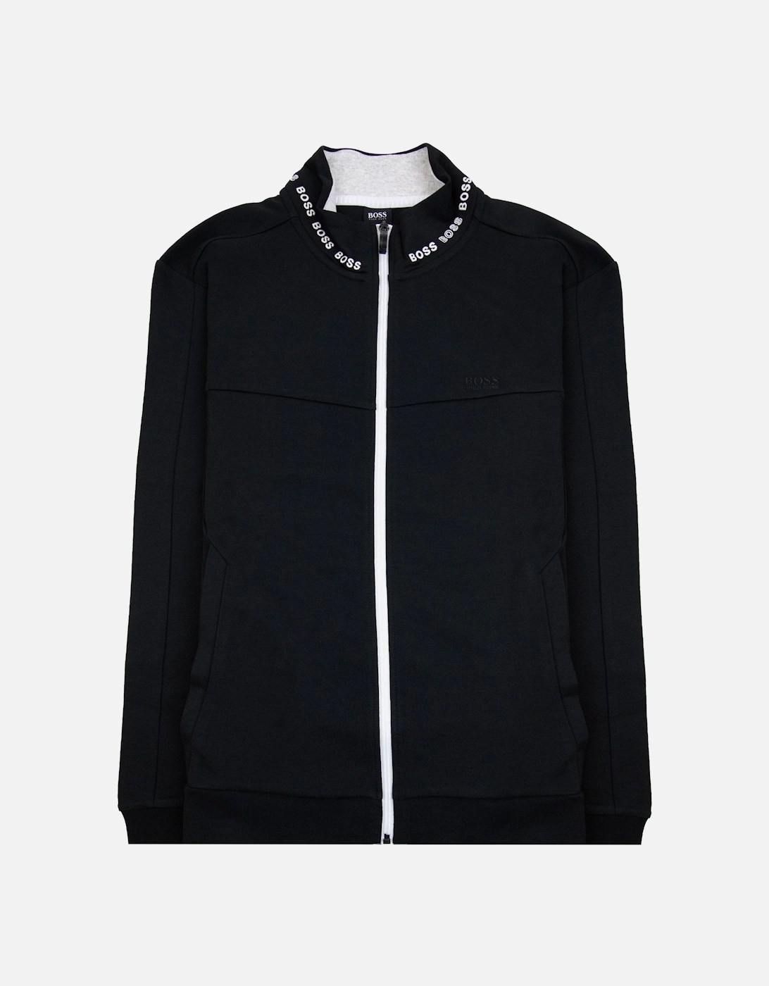 Skaz 1 Embroidered Logo Zip Up Sweatshirt Black 001, 6 of 5