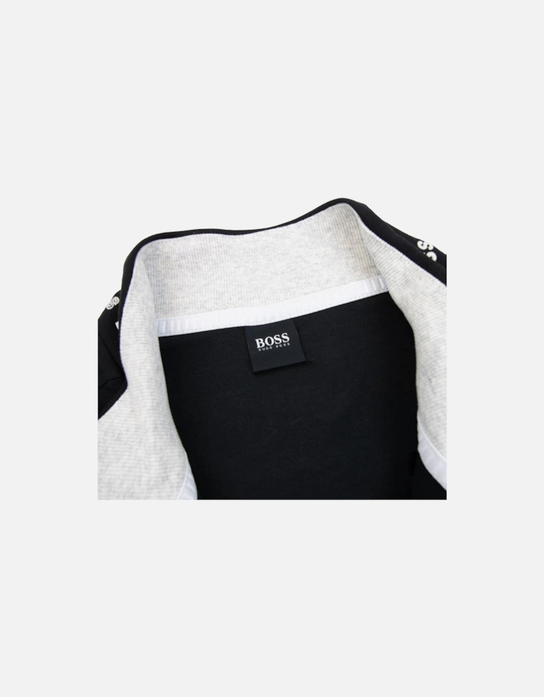 Skaz 1 Embroidered Logo Zip Up Sweatshirt Black 001