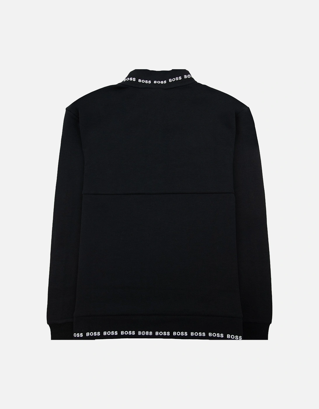Skaz 1 Embroidered Logo Zip Up Sweatshirt Black 001