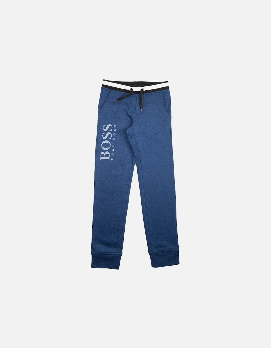 Kids Fleece Tracksuit Bottoms Blue, 4 of 3