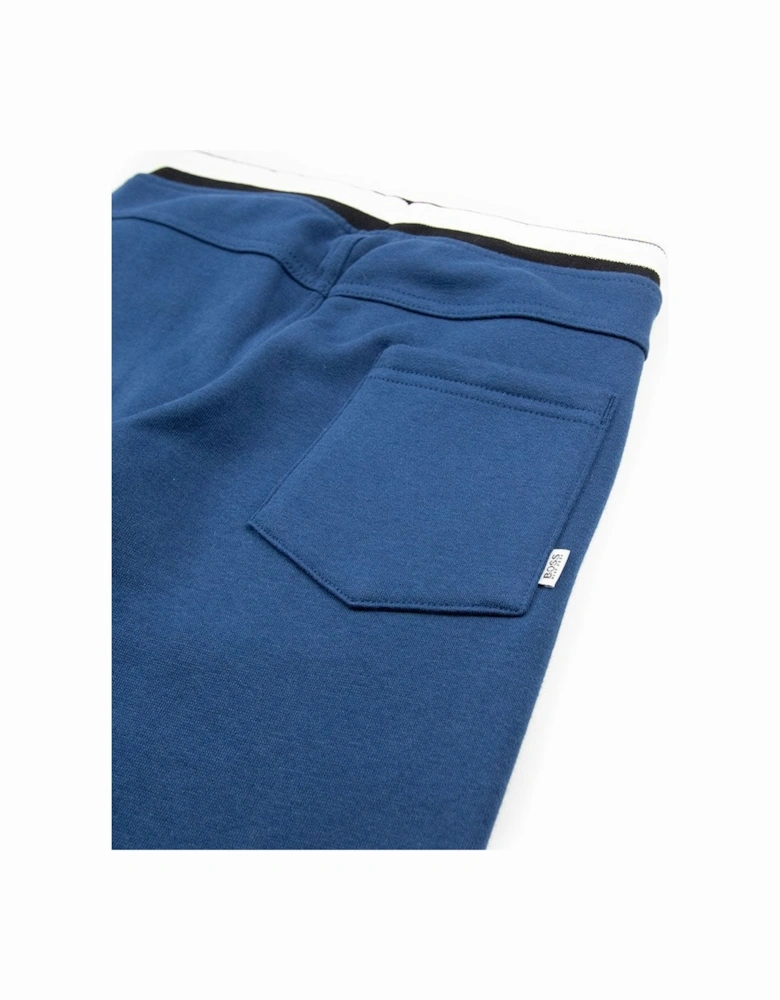 Kids Fleece Tracksuit Bottoms Blue