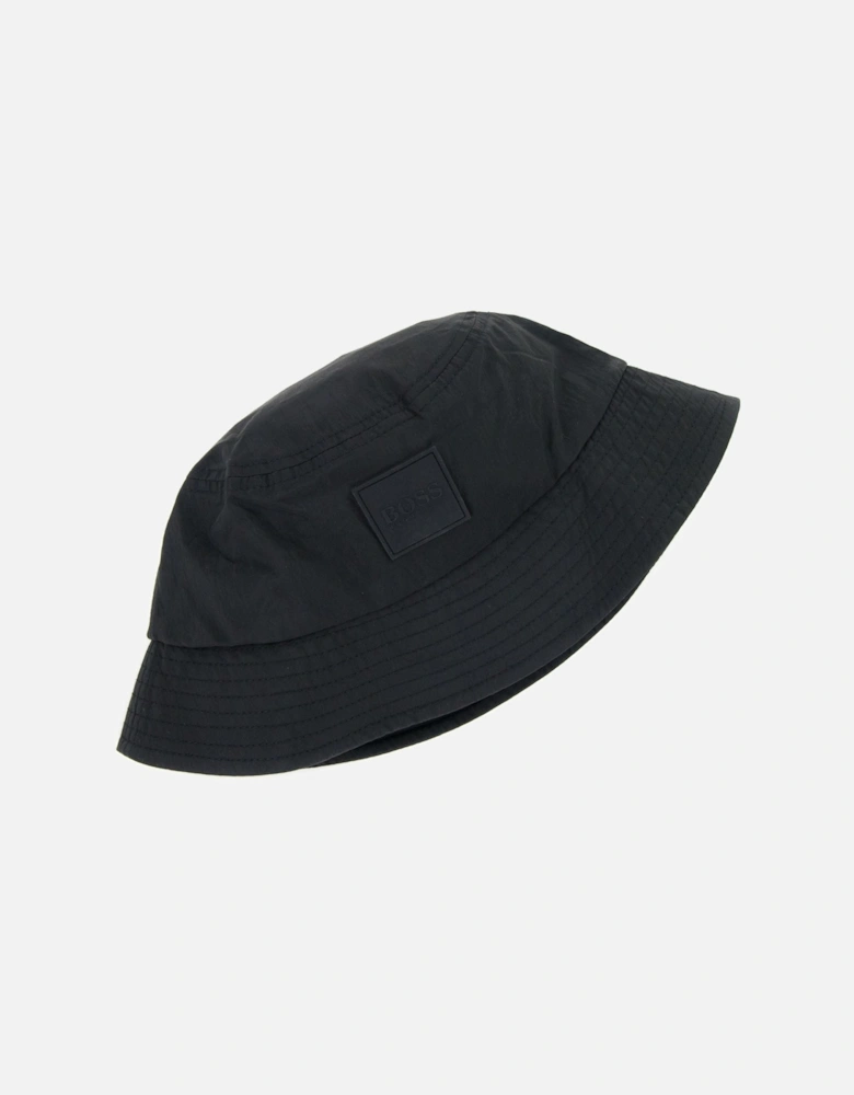 Saul Logo Badge Bucket Hat Black 001
