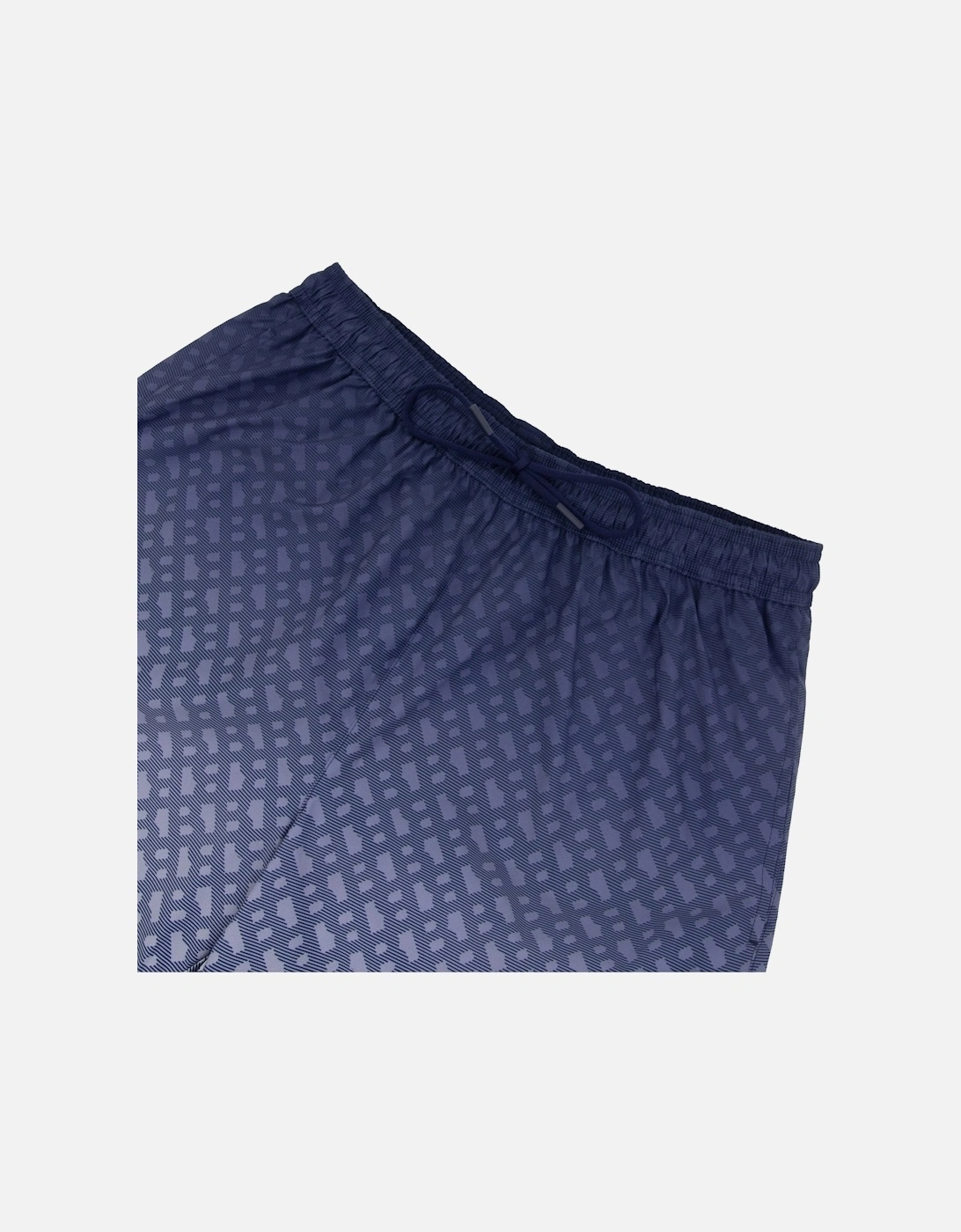 Degrade Monogram Print Badge Swim Shorts Blue 413