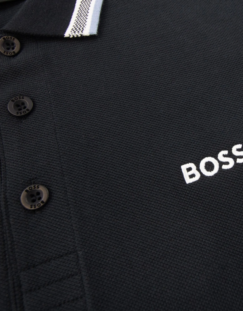 Paddy Embroidered Logo Polo Navy