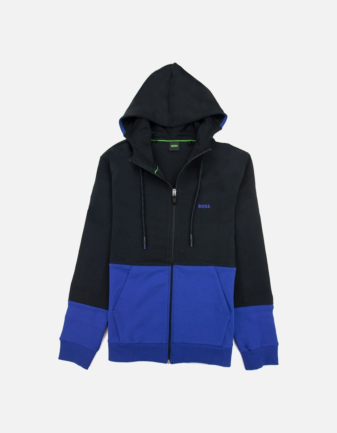 Saggy 1 Embroidered Logo Zip Up Sweatshirt Black 001