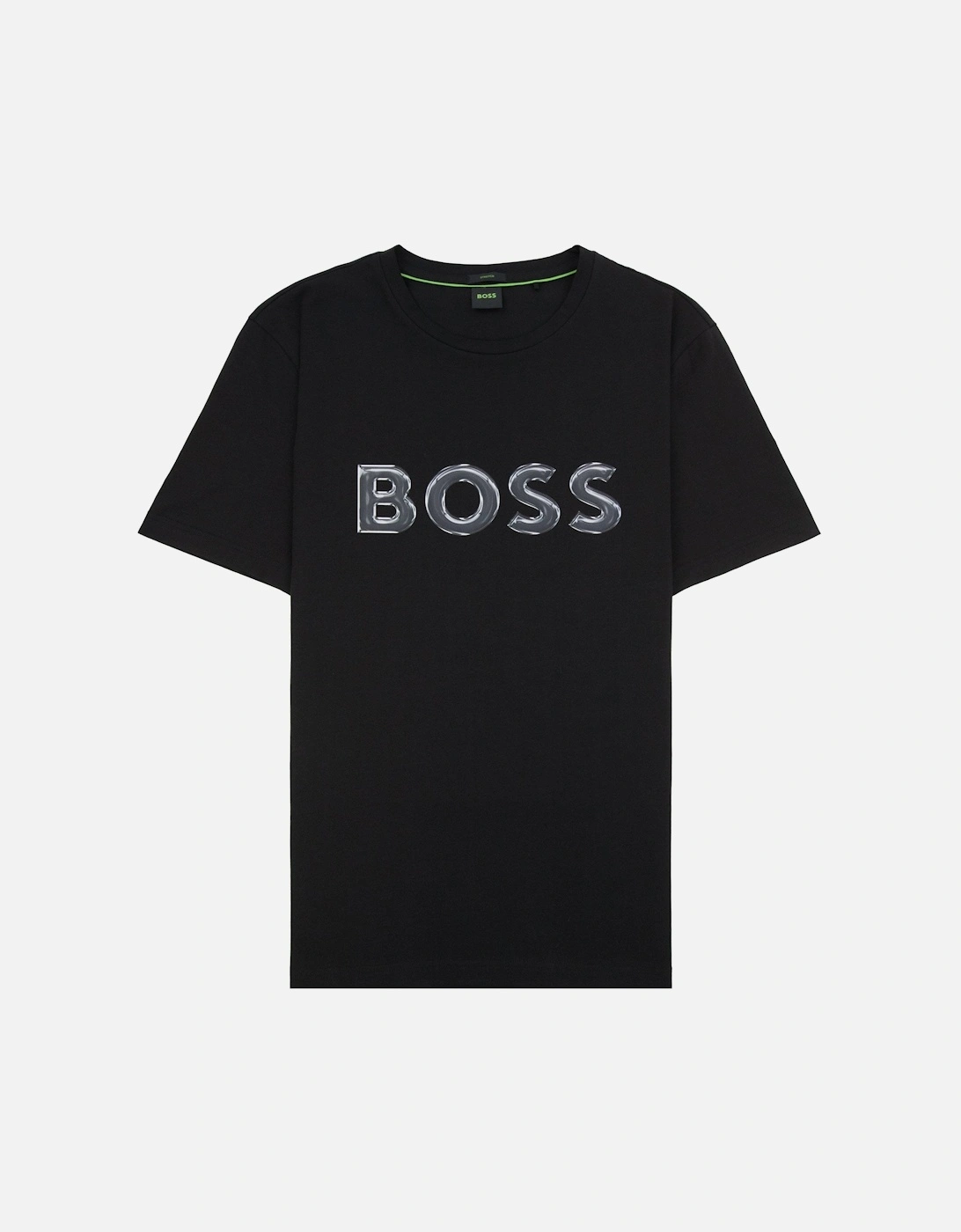 Logo Print Stretch T Shirt Black 001, 5 of 4