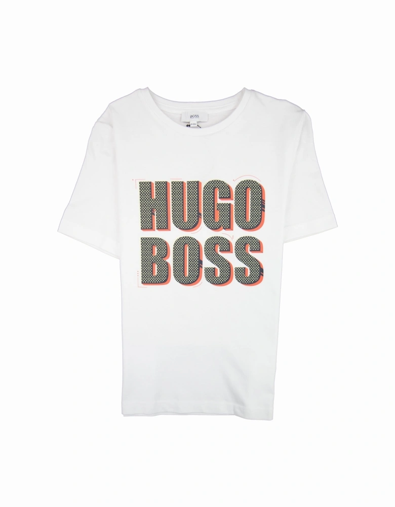 Kids Polka Dot Logo T-shirt White