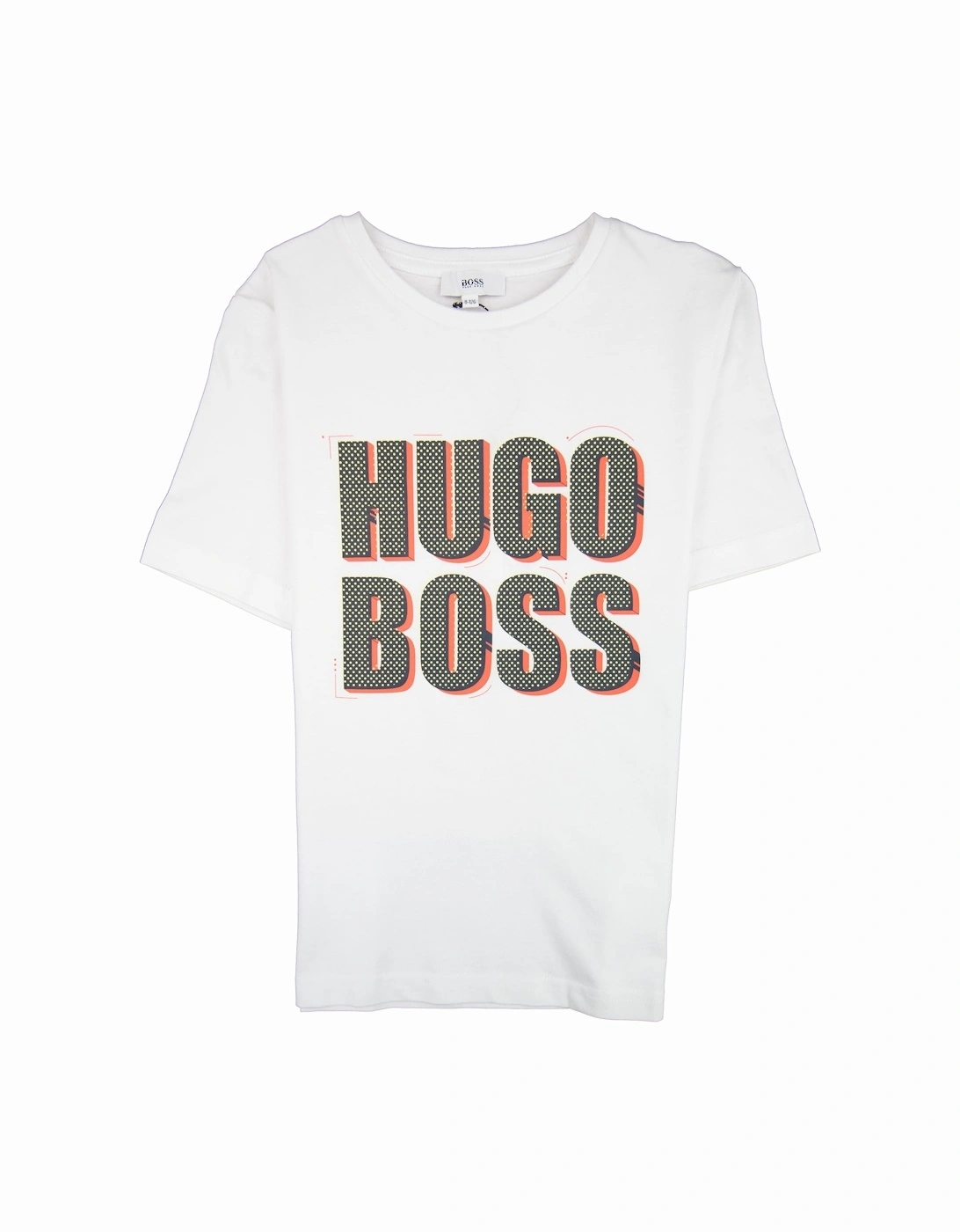 Kids Polka Dot Logo T-shirt White, 3 of 2