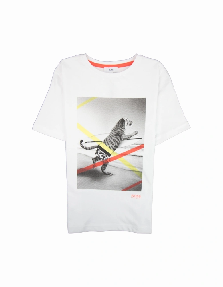 Kids Tiger T-shirt White