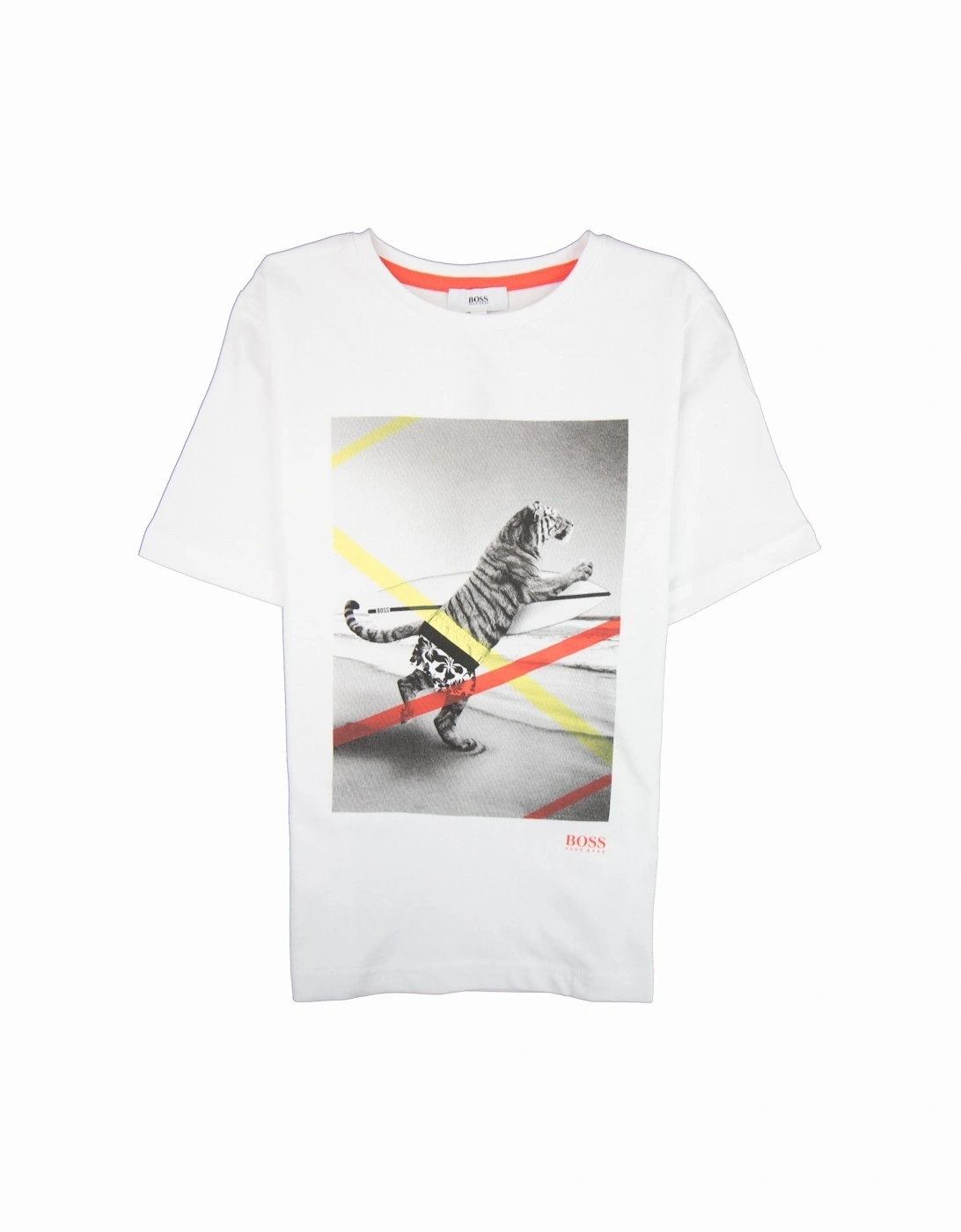 Kids Tiger T-shirt White, 3 of 2