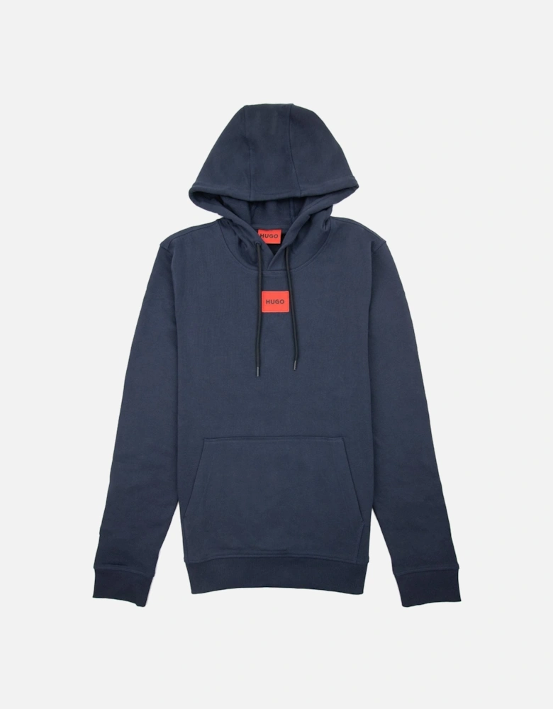 Hugo Daratschi214 Logo Hoodied Sweatshirt Dark Blue 405
