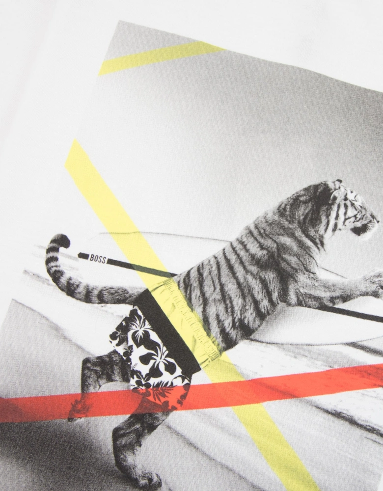 Kids Tiger T-shirt White