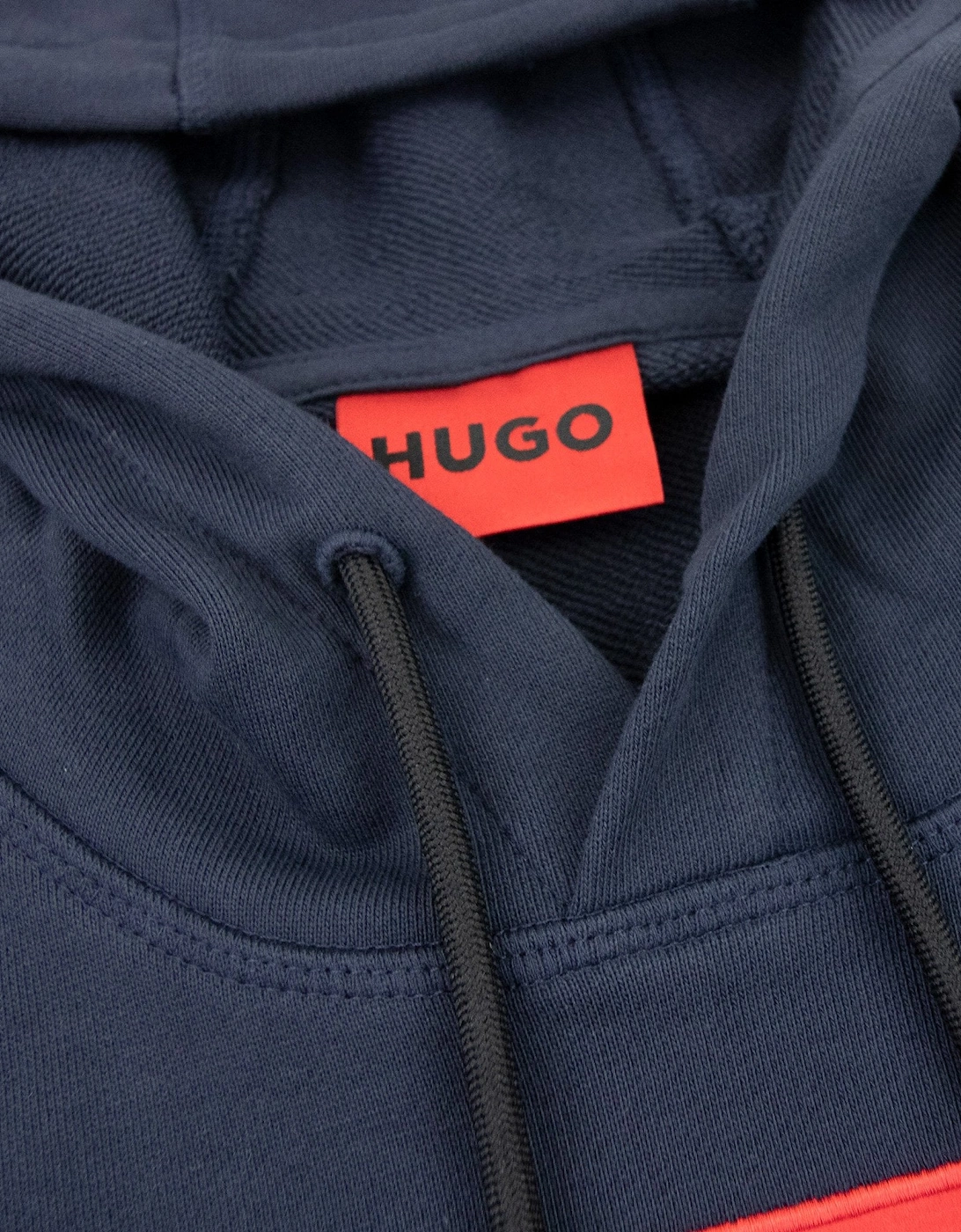 Hugo Daratschi214 Logo Hoodied Sweatshirt Dark Blue 405