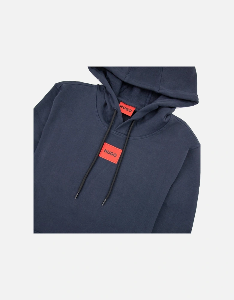 Hugo Daratschi214 Logo Hoodied Sweatshirt Dark Blue 405