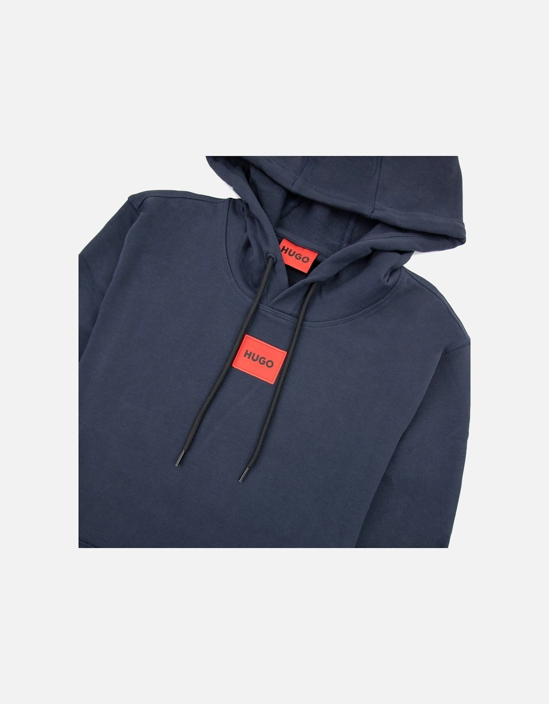 Hugo Daratschi214 Logo Hoodied Sweatshirt Dark Blue 405