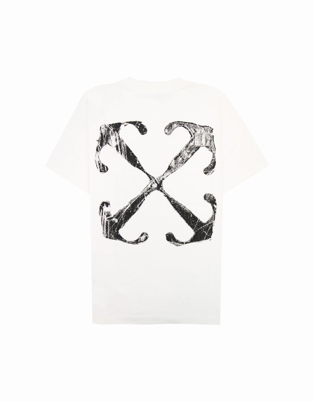 Off White Scratch Arrow Slim S/s T Shirt White/black