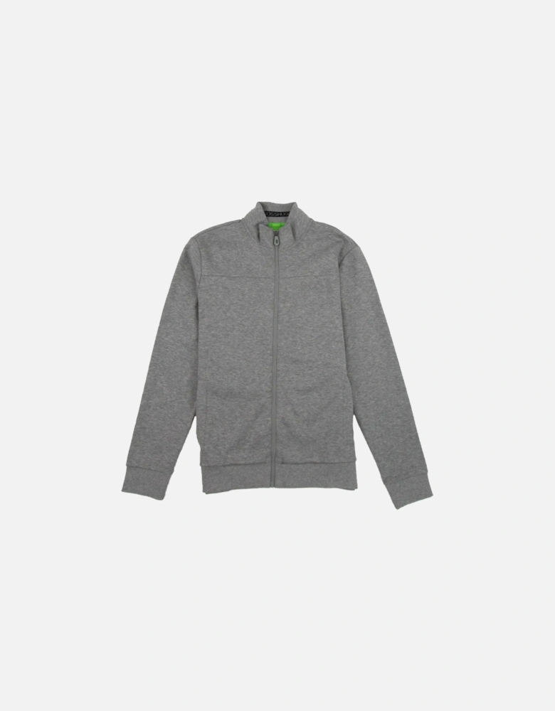 Zip Up Skaz Funnel Neck Cardigan Grey