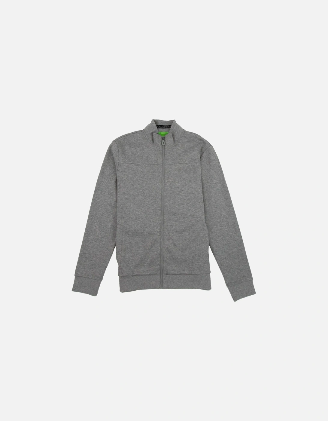 Zip Up Skaz Funnel Neck Cardigan Grey, 3 of 2