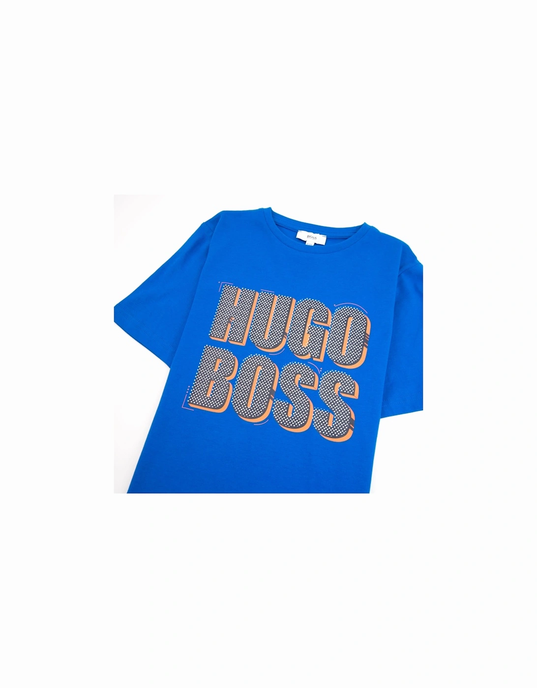 Kids Polka Dot Logo T-shirt Blue