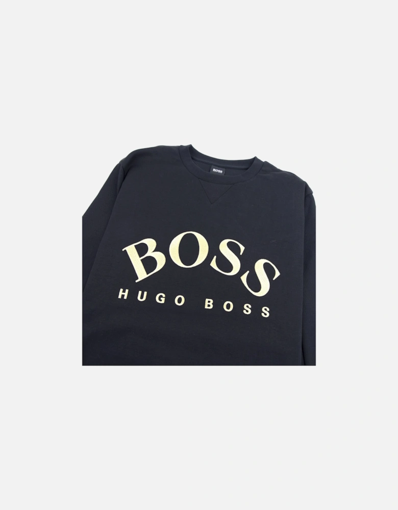 Curved Logo Salbo Sweatshirt 006 Black