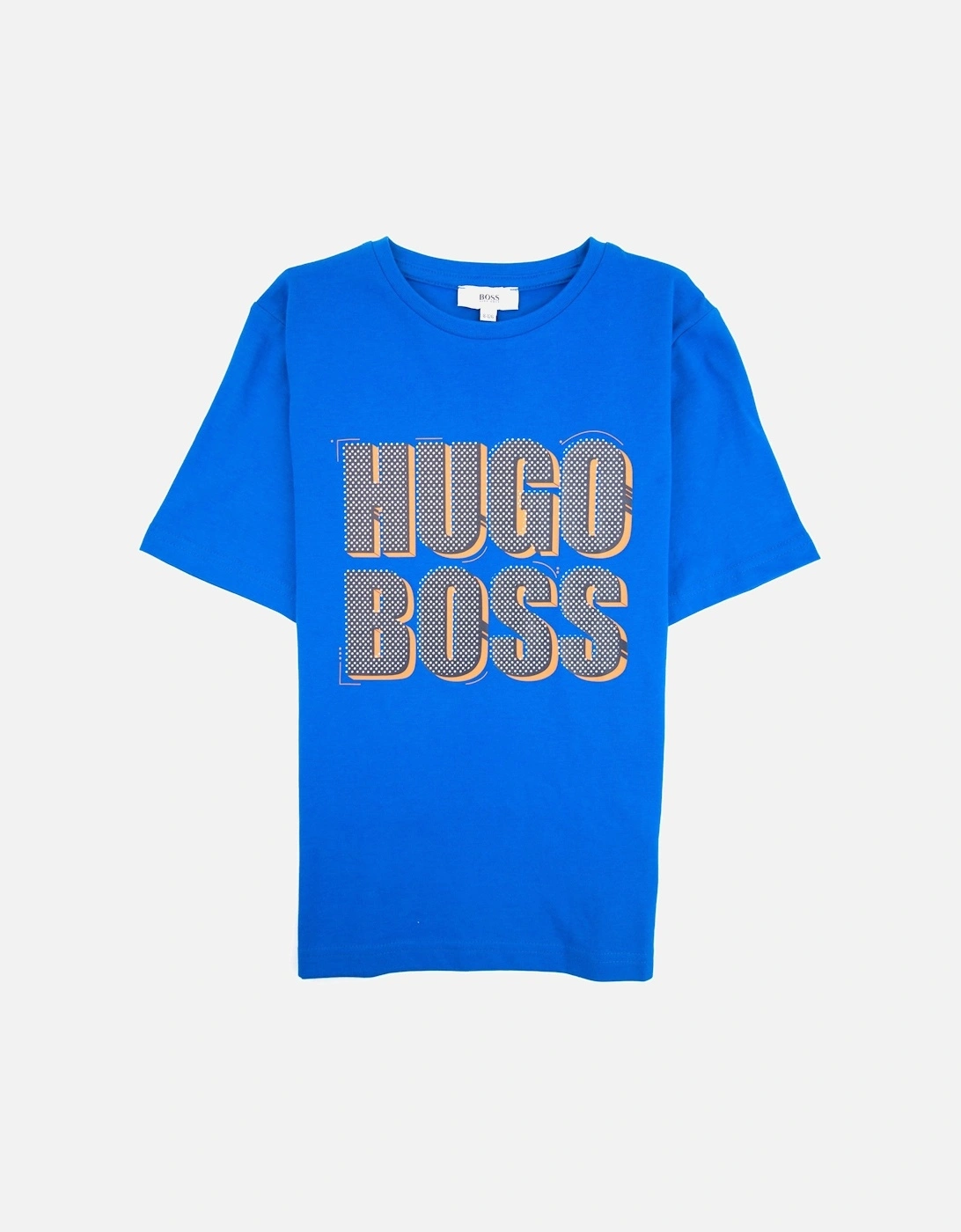 Kids Polka Dot Logo T-shirt Blue, 3 of 2