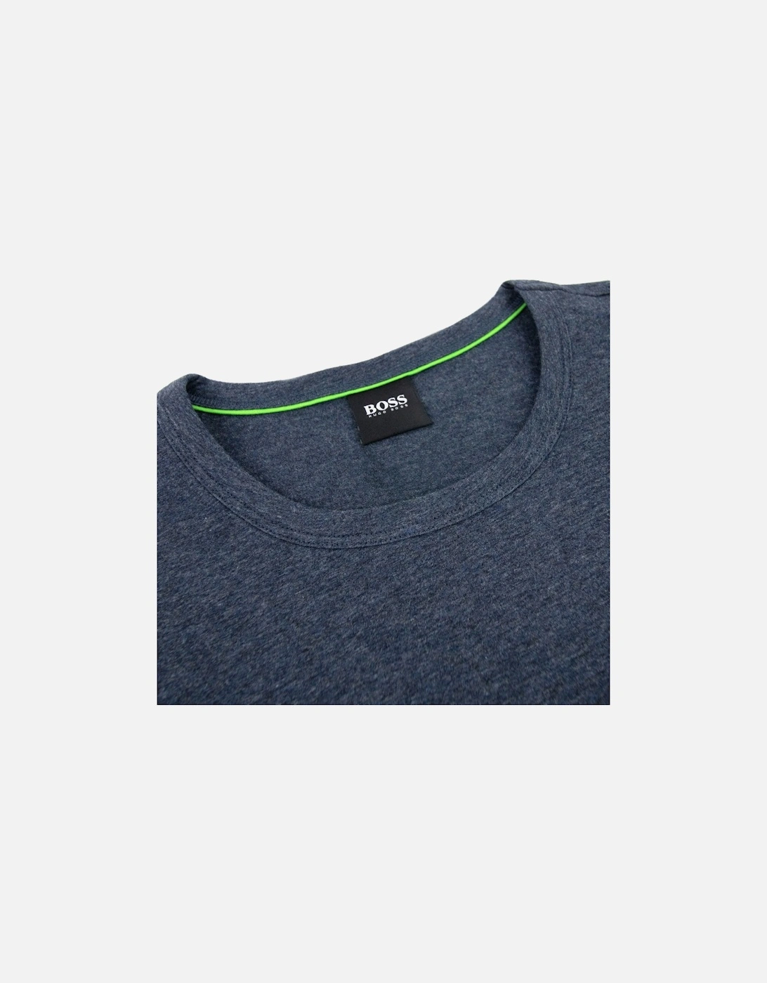 Regular-fit T-shirt With Contrast Logo Dark Blue 415