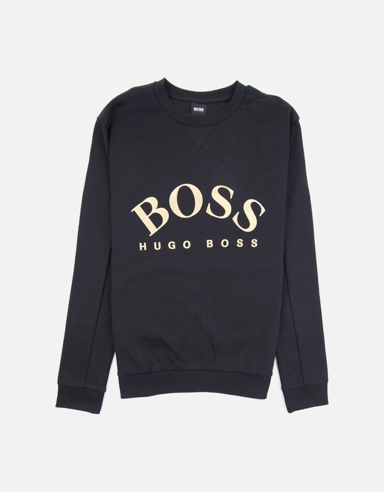 Curved Logo Salbo Sweatshirt 006 Black