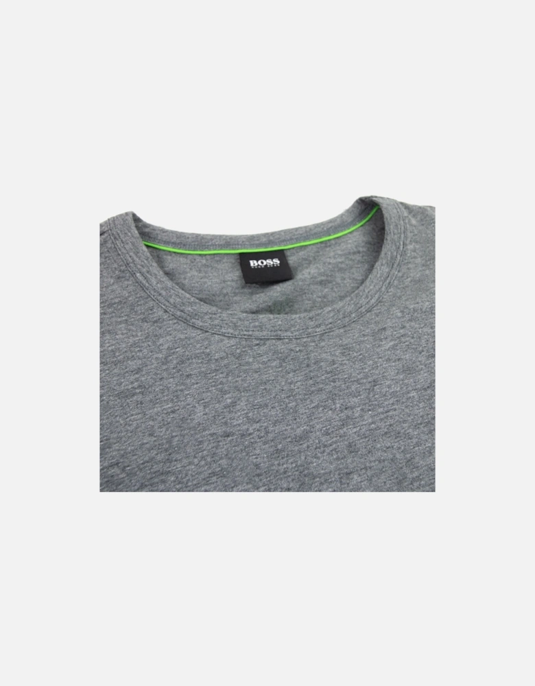 Regular-fit T-shirt With Contrast Logo Grey 037