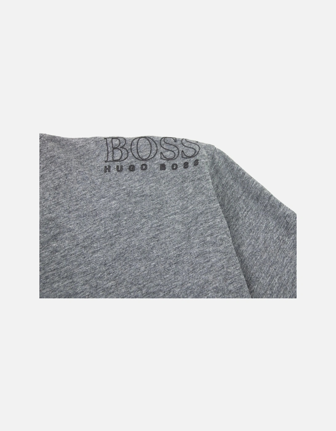 Regular-fit T-shirt With Contrast Logo Grey 037