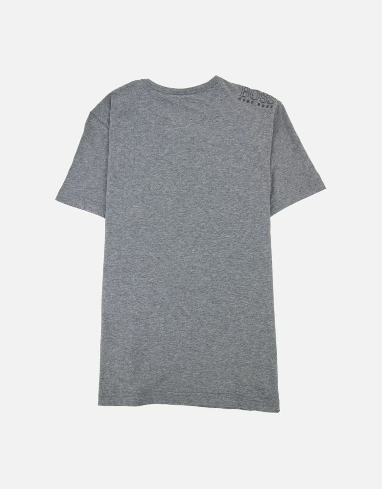 Regular-fit T-shirt With Contrast Logo Grey 037