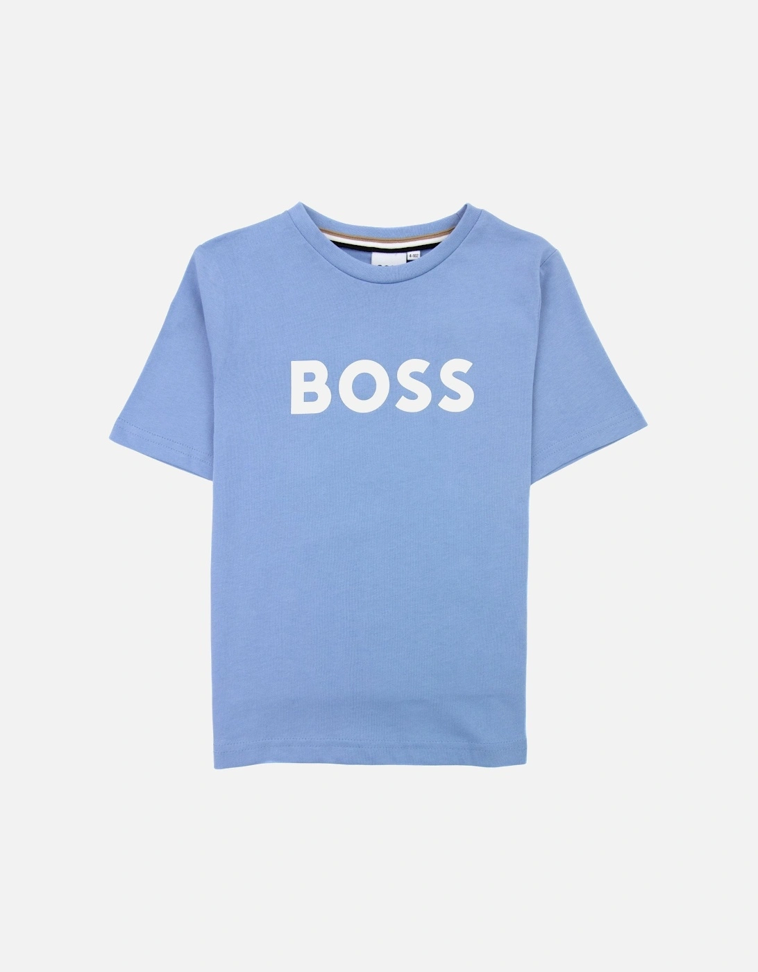 Kids Logo Printed T Shirt Pale Blue 77a, 4 of 3