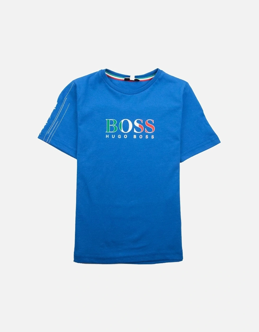 Kids Football 'Italy' T-Shirt Blue, 4 of 3