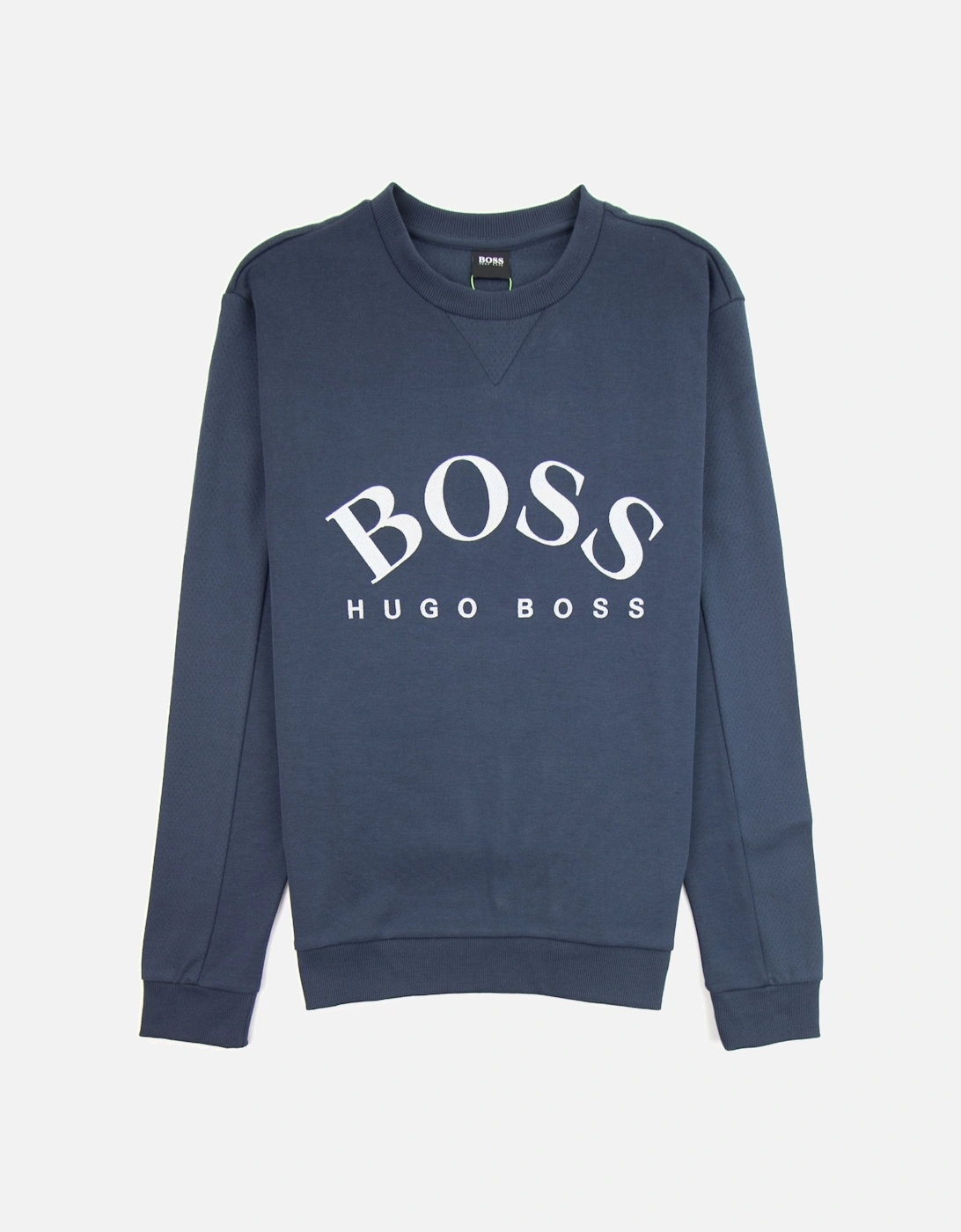 Curved Logo Salbo Sweatshirt Navy, 3 of 2