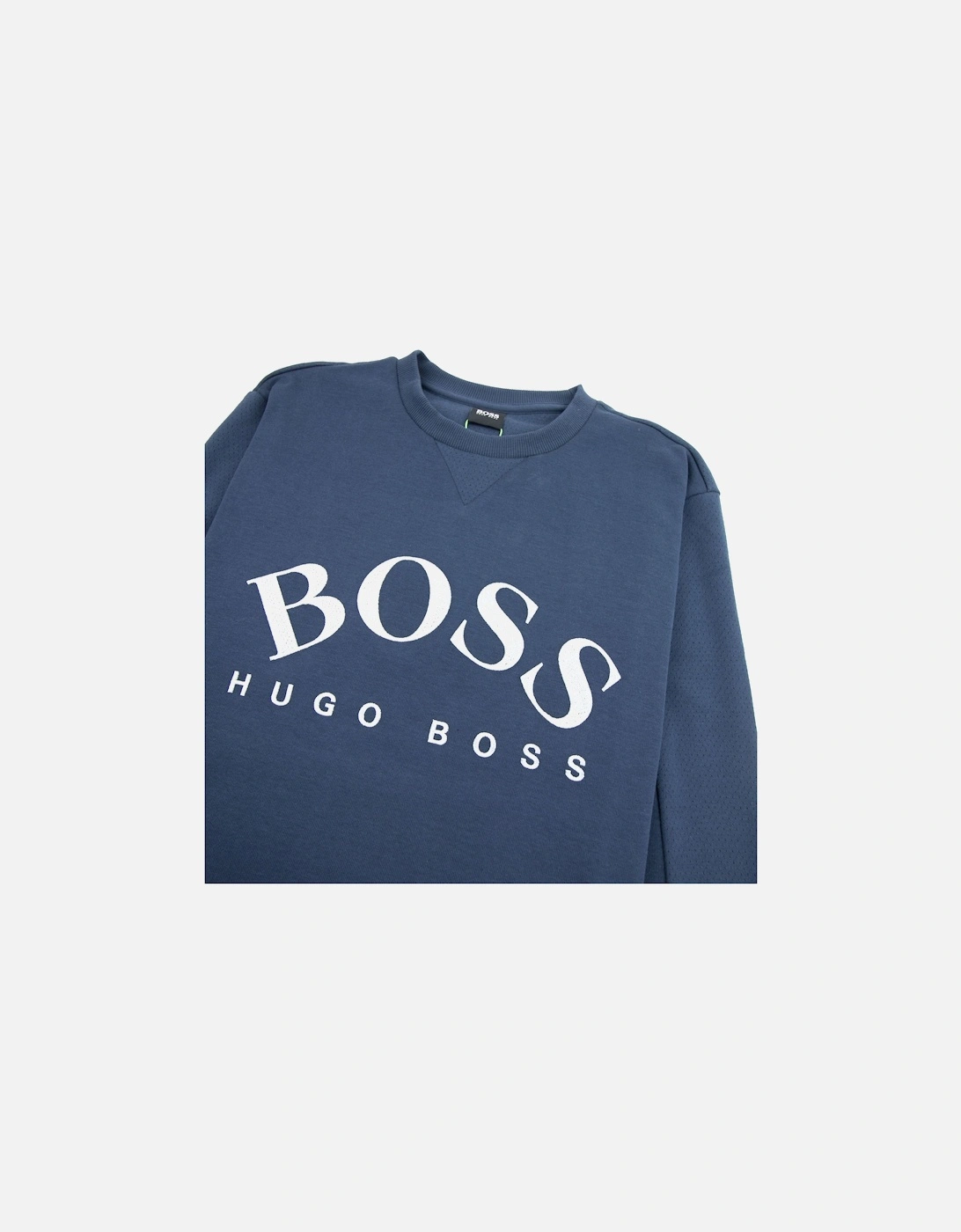 Curved Logo Salbo Sweatshirt Navy