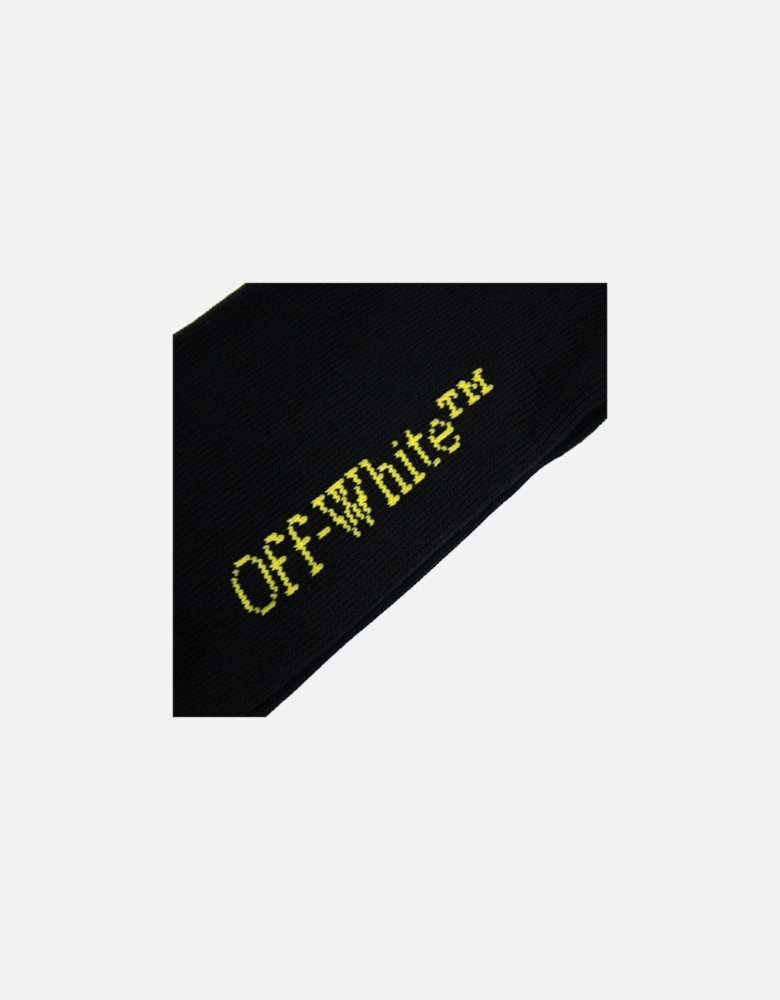 Off White Arrow Medium Bookish Socks Black/yellow