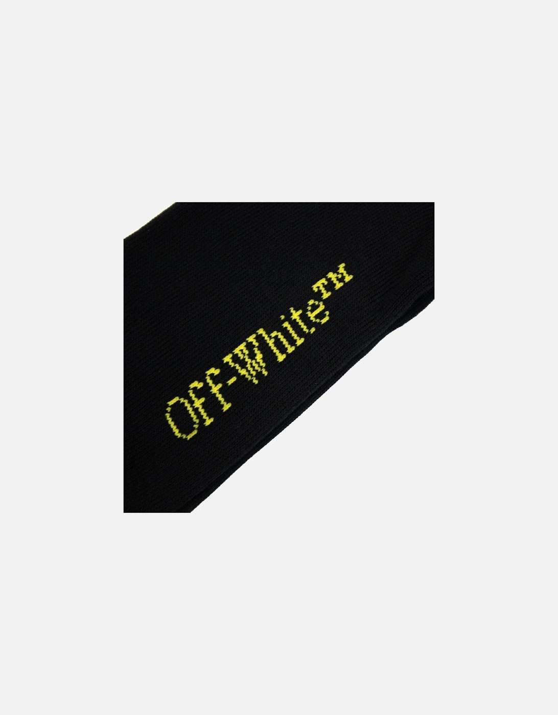 Off White Arrow Medium Bookish Socks Black/yellow