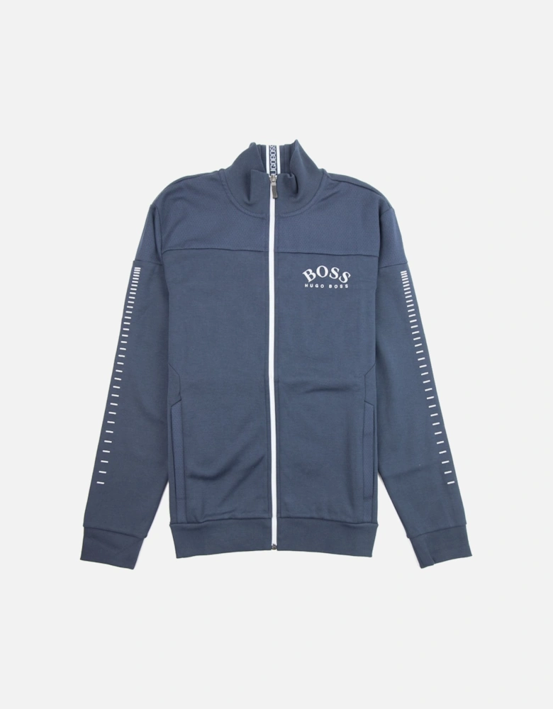 Curved Logo Skaz Win Zip Up Sweat