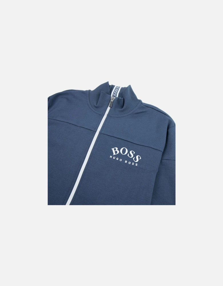 Curved Logo Skaz Win Zip Up Sweat