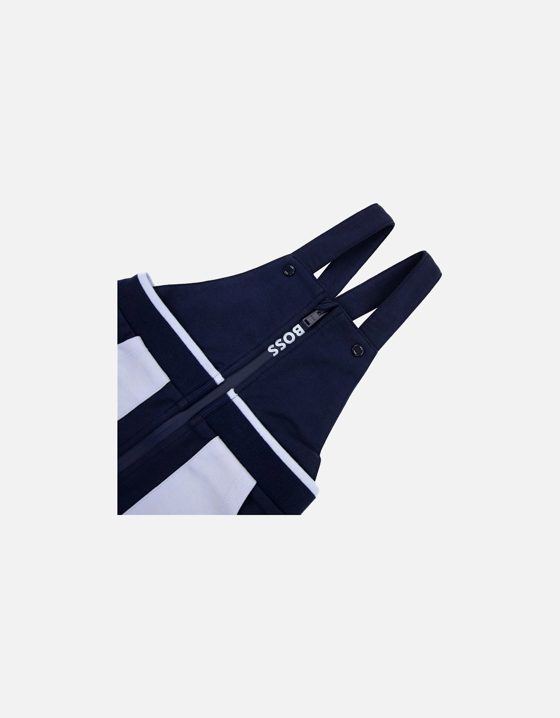 Kids Baby Logo Dungarees Navy 849