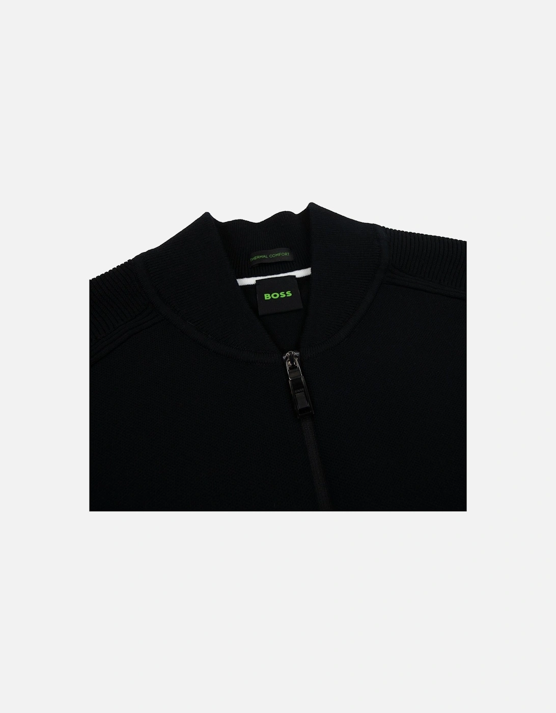 Zalfar Zip Bomber Sweatshirt Black 001