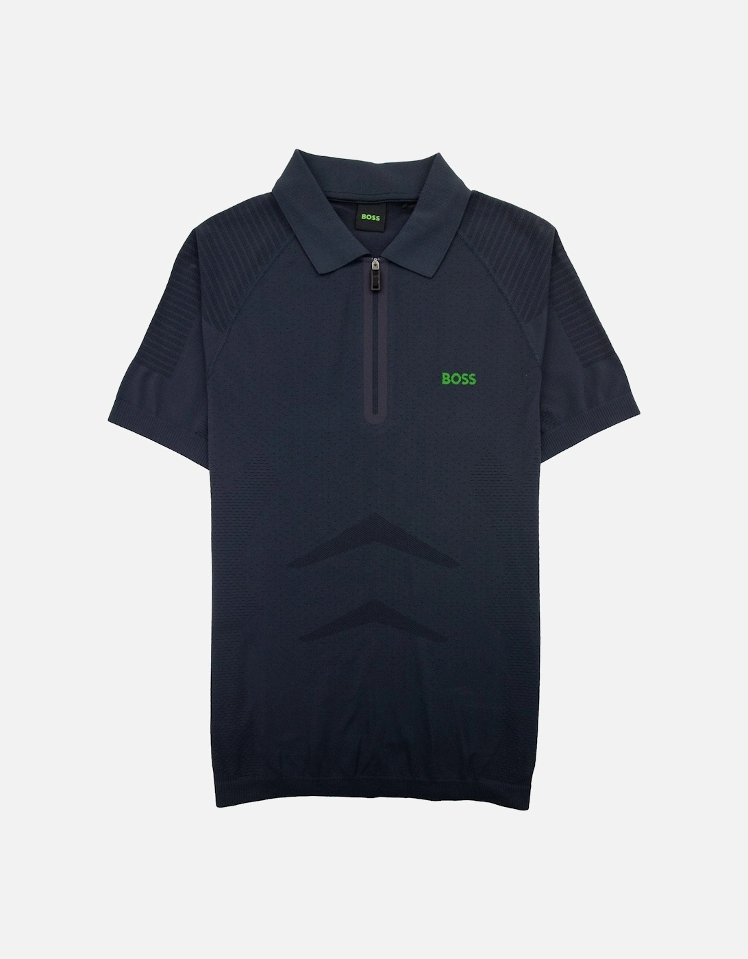 Phileas Half Zip Ss Polo Navy 402, 8 of 7