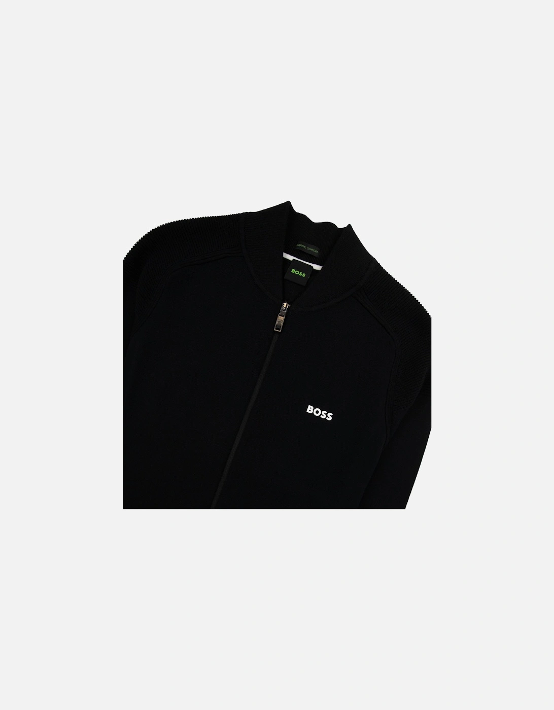 Zalfar Zip Bomber Sweatshirt Black 001