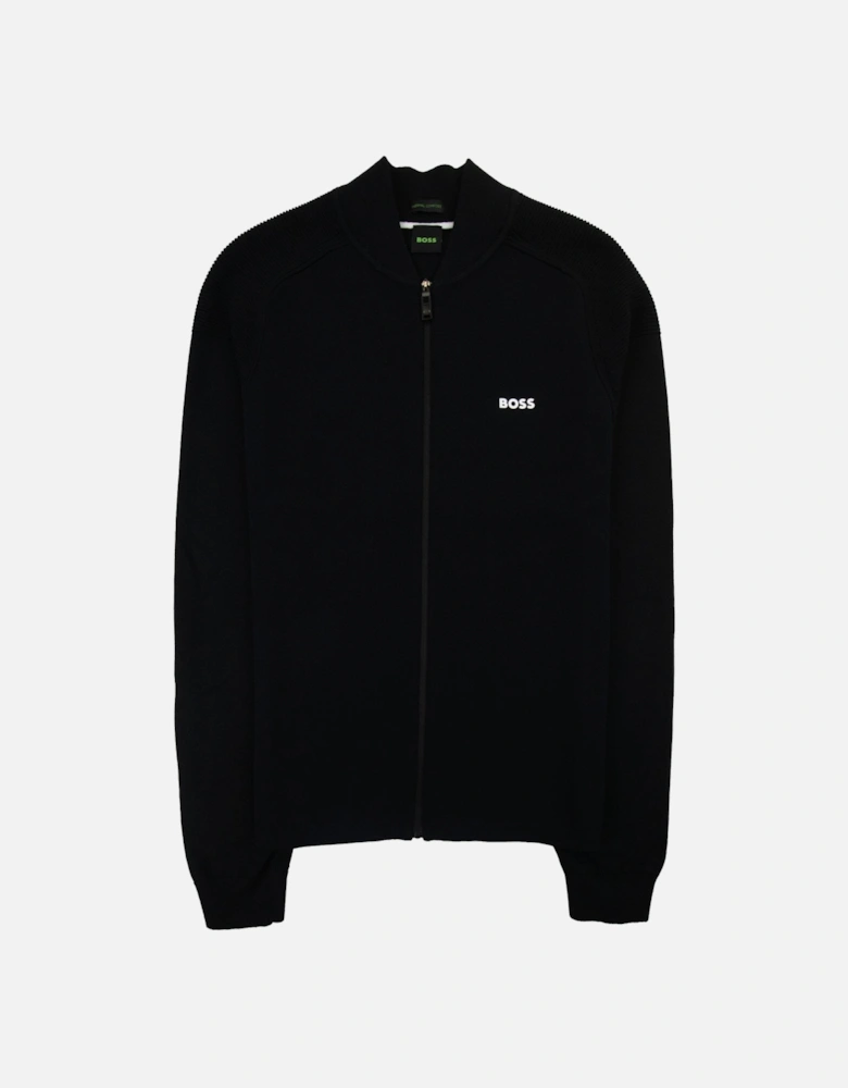 Zalfar Zip Bomber Sweatshirt Black 001