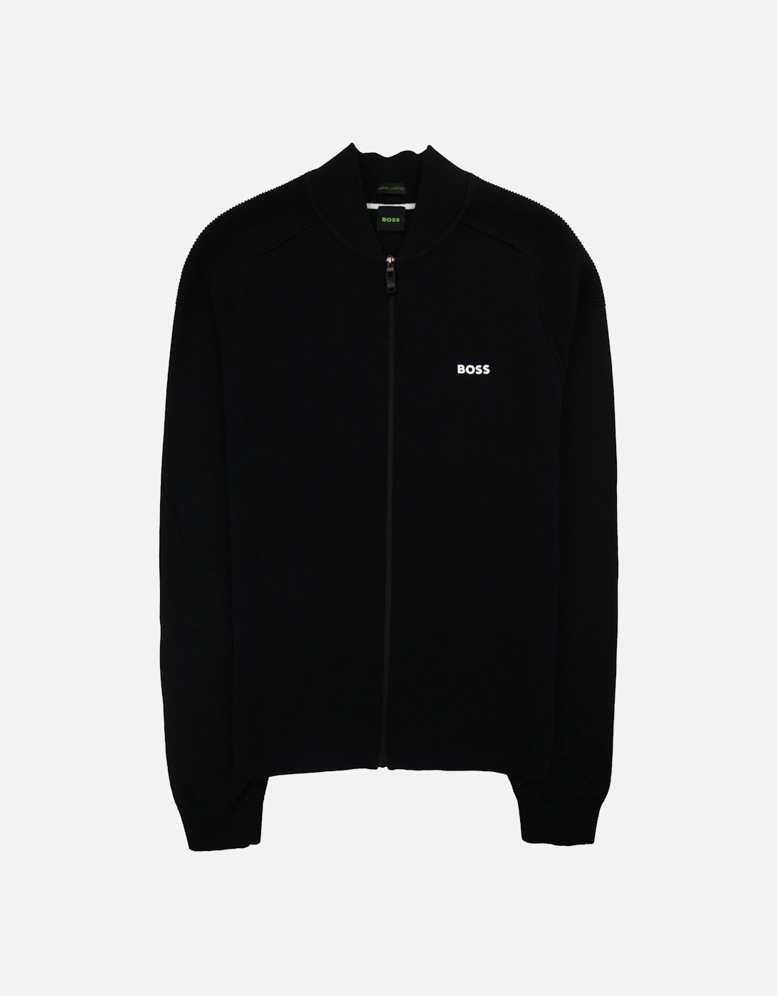 Zalfar Zip Bomber Sweatshirt Black 001, 5 of 4