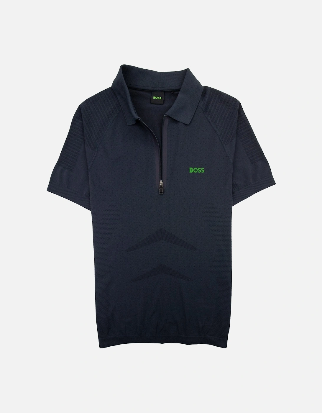 Phileas Half Zip Ss Polo Navy 402